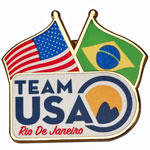 Rio De Janeiro Olympics Flags Pin